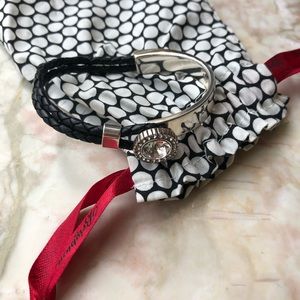 Leather and Silver Brighton Bracelet